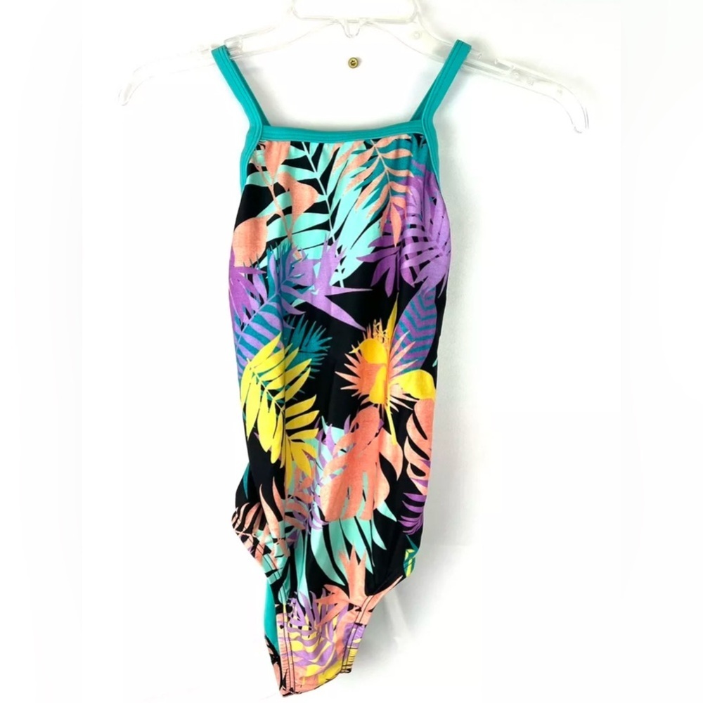 Speedo, Youth Girl’s Size 14 Multicolored One Piece Swimsuit